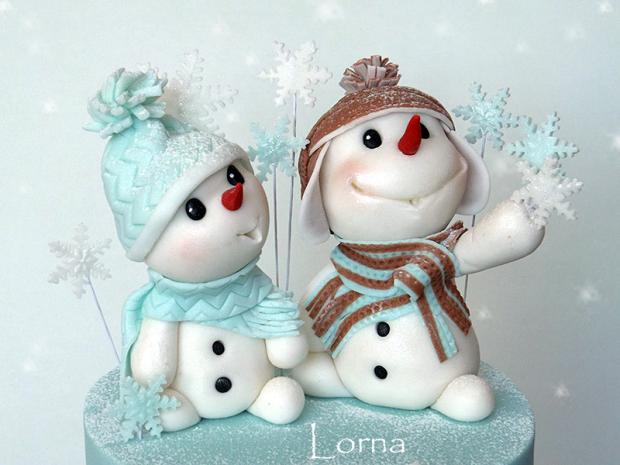 Snehuliaci.., torta, Rozprávkové torty Snehuliaci.., torta, Rozprávkové torty, Lorna, 2