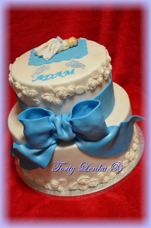 Krstova Adamko, torta, Torty na krstiny, lenca2410, 1