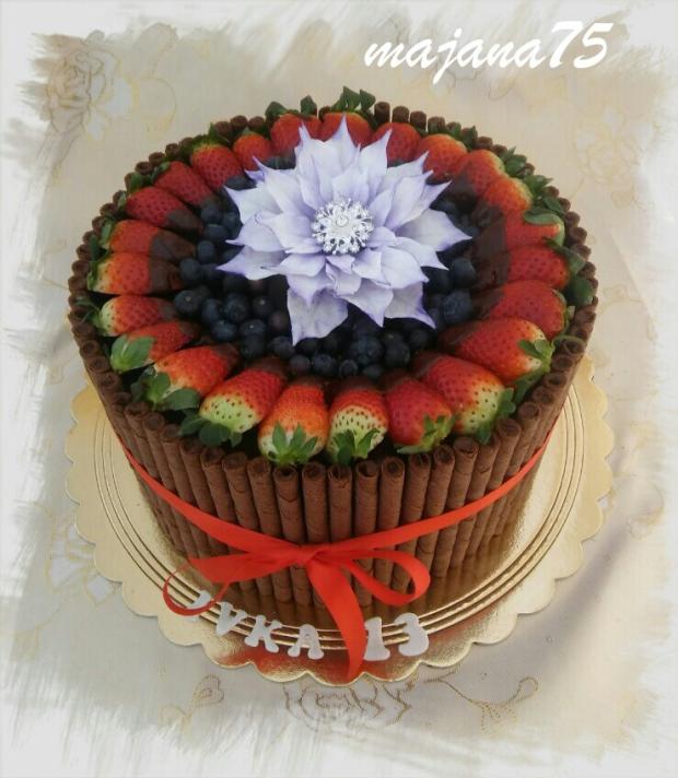 nepoťahovana s brošnou, torta, Čokoládové torty nepoťahovana s brošnou, torta, Čokoládové torty, majana75, 1