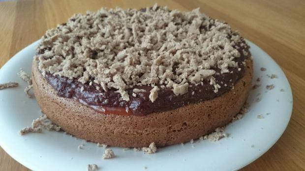Gastanova s cokogastanovou plnkou bez muky, torta, Narodeninové torty, Torty bez muky, 1