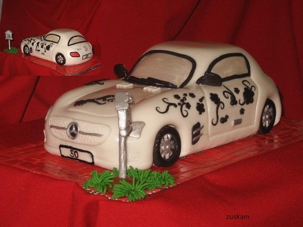 mercedes, torta, Narodeninové torty, zuskam, 1