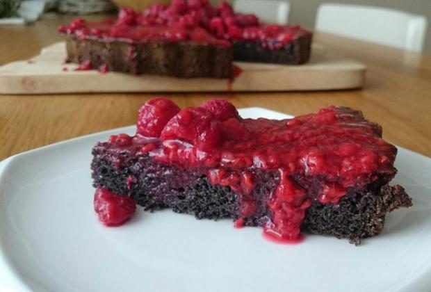 makova s malinami bez muky, torta, Narodeninové torty, Torty bez muky, 1