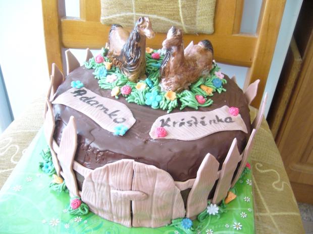 meninová s koníkmi, torta, Torty so zvieratkami, alena60, 1