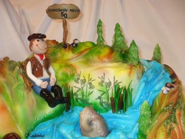 Niečo z prírody "Ľudoškov revír", torta, Narodeninové torty Niečo z prírody "Ľudoškov revír", torta, Narodeninové torty, Kadanka, 3