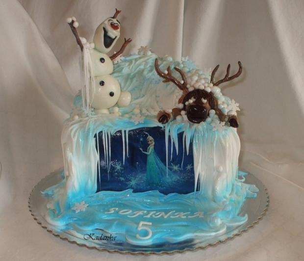Frozen Disney - Ľadové kráľovstvo, torta, Rozprávkové torty Frozen Disney - Ľadové kráľovstvo, torta, Rozprávkové torty, Kadanka, 2