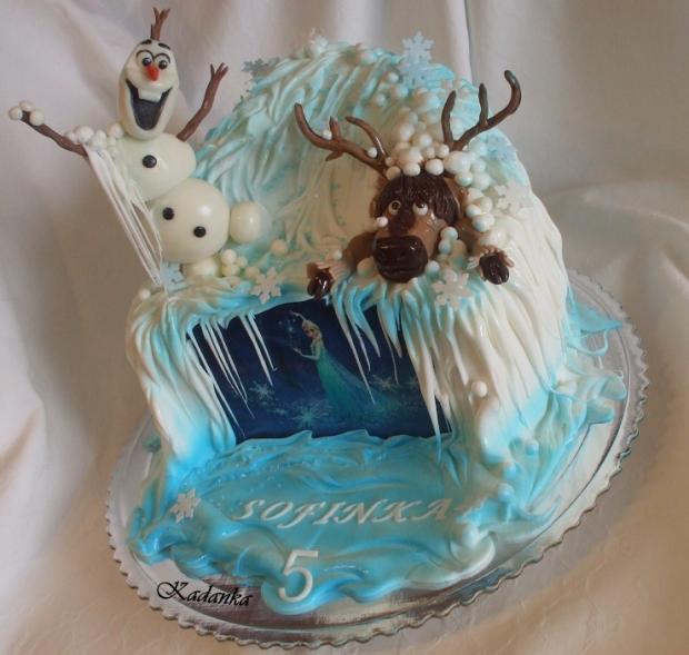 Frozen Disney - Ľadové kráľovstvo, torta, Rozprávkové torty Frozen Disney - Ľadové kráľovstvo, torta, Rozprávkové torty, Kadanka, 1