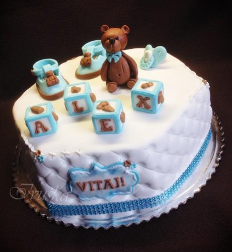 na krst pre Alexa, torta, Torty na krstiny, likerik, 1