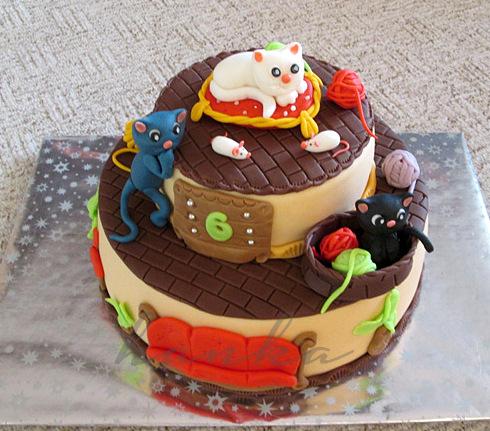 S kočičkama, torta, Torty so zvieratkami, hanka0, 1