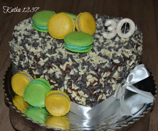 srdiečko s makronkami, torta, Čokoládové torty srdiečko s makronkami, torta, Čokoládové torty, katka1237, 1