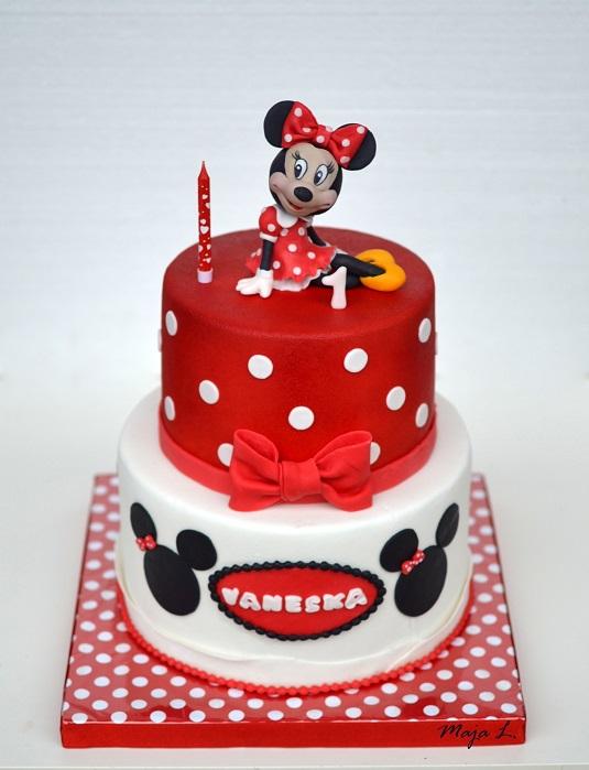 Minnie na 1. rôčik, torta, Torty pre dievčatá Minnie na 1. rôčik, torta, Torty pre dievčatá, mayaL30, 1