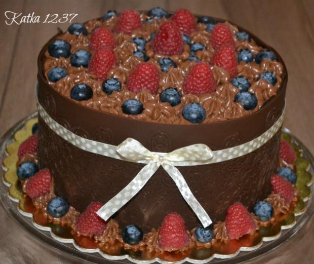 čokoládová s ovocím, torta, Čokoládové torty, katka1237, 1
