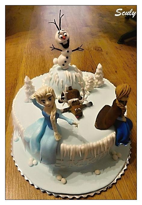 ľadové kráľovstvo, torta, Rozprávkové torty ľadové kráľovstvo, torta, Rozprávkové torty, Sculy, 1