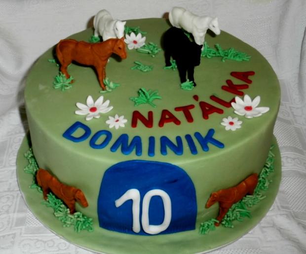 koníková pre dvojčatá, torta, Torty so zvieratkami koníková pre dvojčatá, torta, Torty so zvieratkami, NIELA, 1