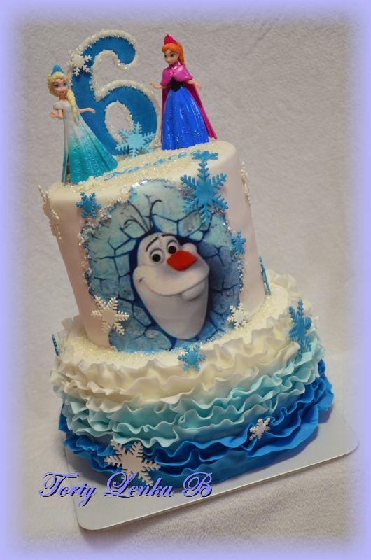 Natalke  Frozen, torta, Rozprávkové torty, lenca2410, 1