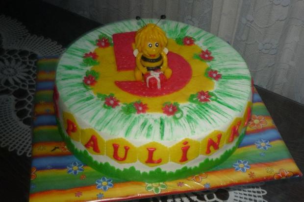 S včielkou pre Paulínku -- 5 --, torta, Rozprávkové torty S včielkou pre Paulínku -- 5 --, torta, Rozprávkové torty, Primilka, 1