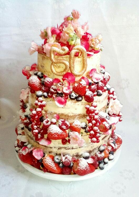 Naked cake, torta, Netradičné torty, ivetpm, 1