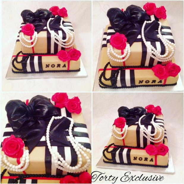 Meninová v štýle Burberry, torta, Netradičné torty, Torty Exclusive, 1