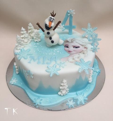 frozen, torta, Torty pre dievčatá, TORTY Klaudia, 1