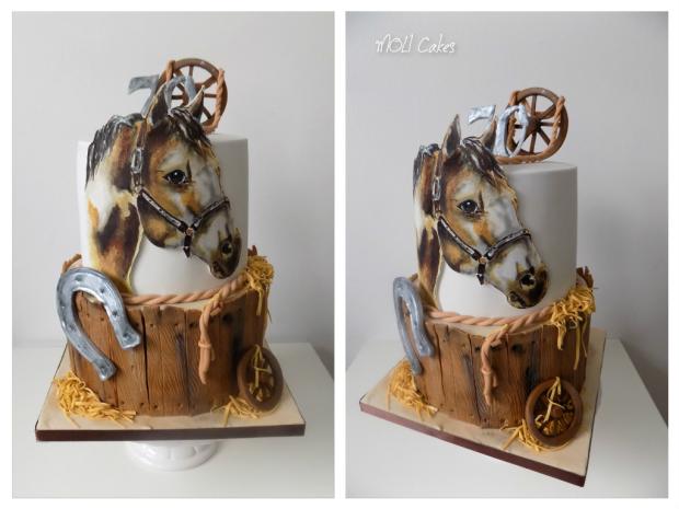 koník -ručne maľovaný na fondán, torta, Narodeninové torty koník -ručne maľovaný na fondán, torta, Narodeninové torty, MOLI Cakes, 1