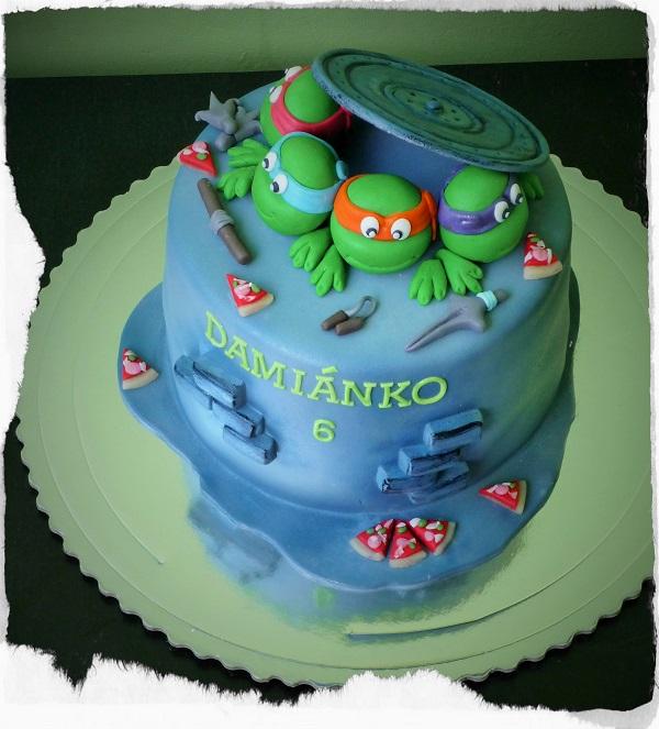 NINJA KORYTNACKY, torta, Rozprávkové torty, Danielita13, 1