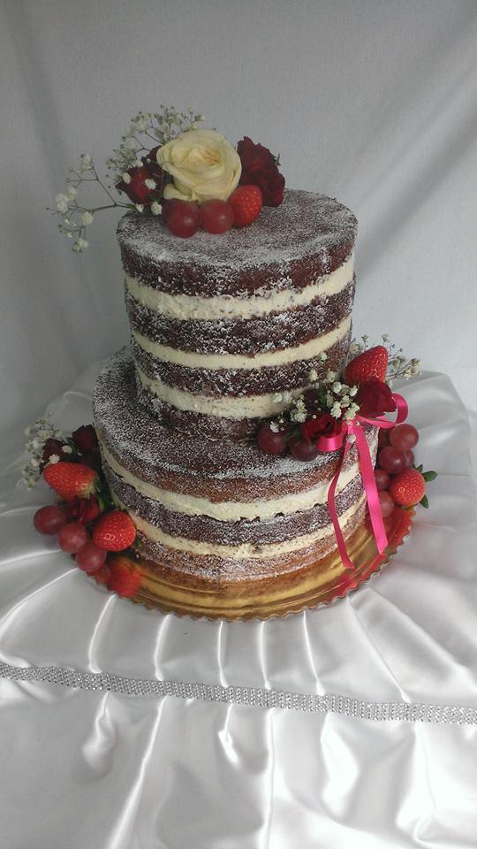 Naked cake, torta, Svadobné torty, darek1303, 1
