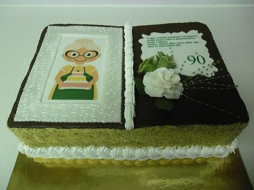 kniha pre 90-ročnú babičku, torta, Čokoládové torty, Ivka29, 1
