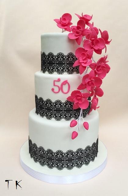 s orchideami, torta, Narodeninové torty, TORTY Klaudia, 1