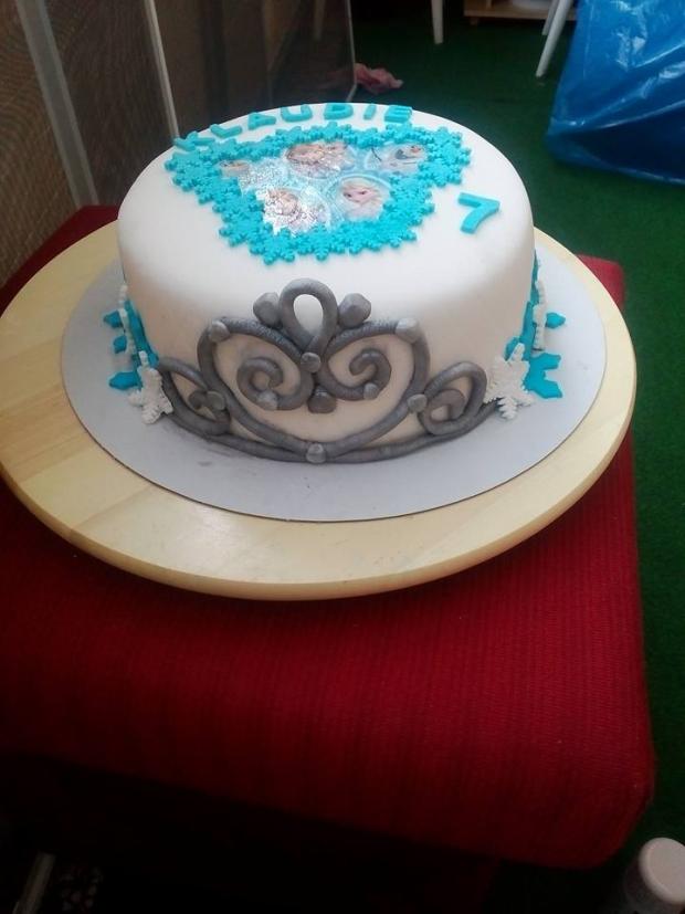 FROZEN - Ľadové kráľovstvo, torta, Rozprávkové torty, Katarina Kysu, 1