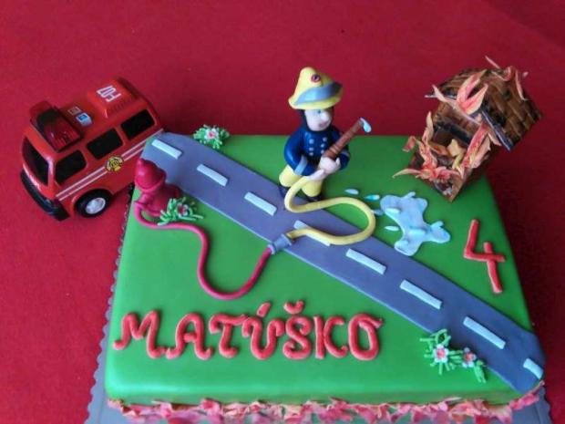 požiarnik Sam, torta, Rozprávkové torty, majjja, 2