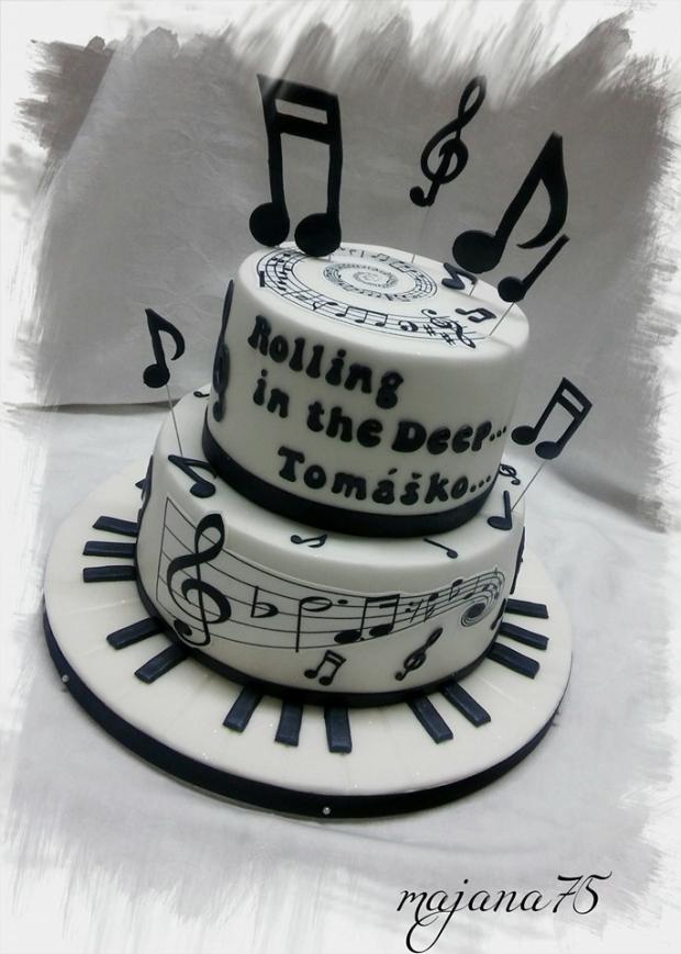 s notami, torta, Narodeninové torty s notami, torta, Narodeninové torty, majana75, 1