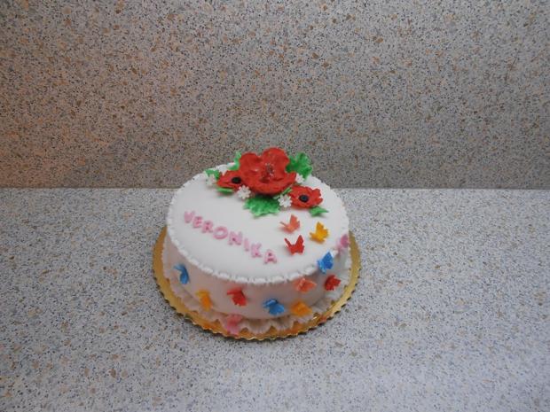 s kvietkami a motýlikmi, torta, Narodeninové torty, nmiriam, 1