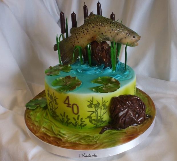 Pstruh, torta, Narodeninové torty Pstruh, torta, Narodeninové torty, Kadanka, 1