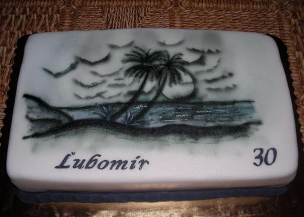 Prvá s airbrushom, torta, Narodeninové torty Prvá s airbrushom, torta, Narodeninové torty, GitkaK, 1