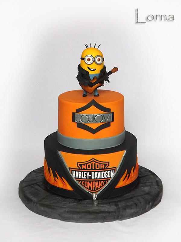 Harley Davidson, Rock a Mimoň.., torta, Narodeninové torty Harley Davidson, Rock a Mimoň.., torta, Narodeninové torty, Lorna, 1
