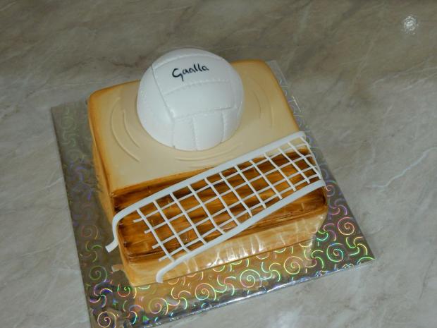S volejbalkou, torta, Športové torty, Iveta Barlíková, 1