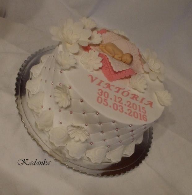 Krstinova pre dievčatko, torta, Torty na krstiny, Kadanka, 1