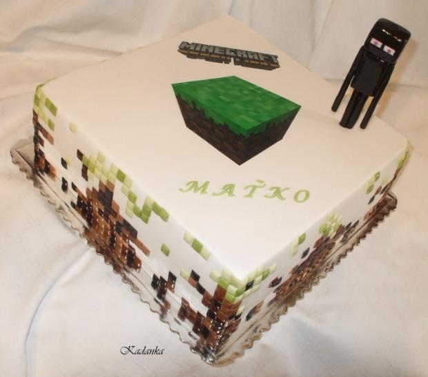 Minecraft, torta, Ostané torty pre deti, Kadanka, 2