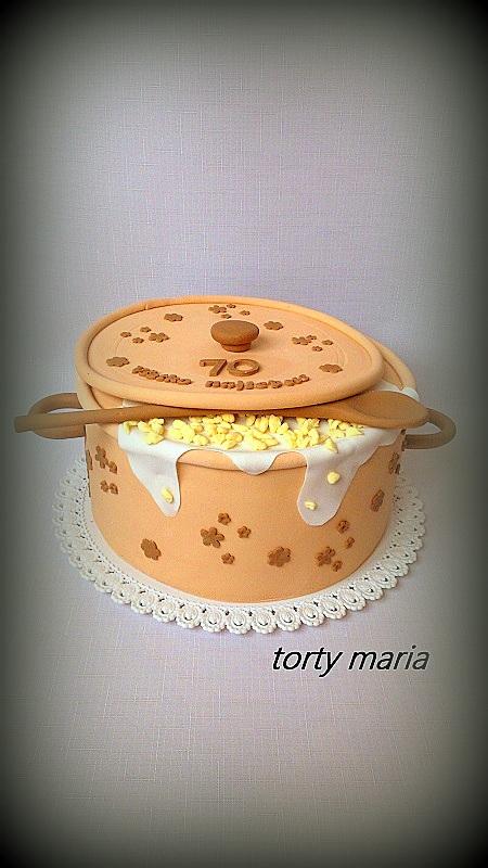 hrniec so závarkou pre kucharku, torta, Narodeninové torty hrniec so závarkou pre kucharku, torta, Narodeninové torty, maria285, 1