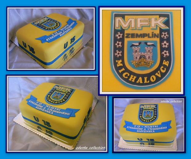 TORTA PRE FUTBALOVÝ KLUB MFK Zemplín juniori, torta, Športové torty, Zdenka.MI, 1