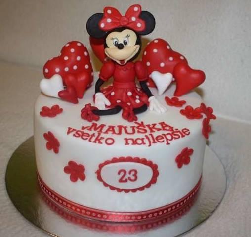 Minie so srdiečkami, torta, Narodeninové torty, stanula, 1