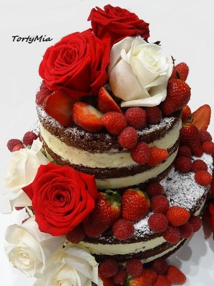 Naked cake, torta, Nahé torty, TortyMia, 2