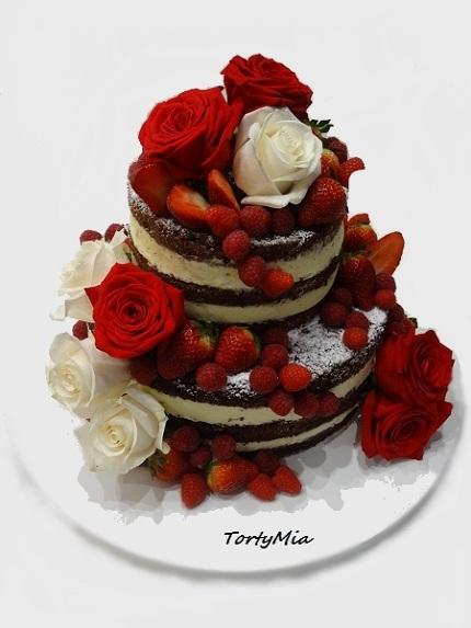 Naked cake, torta, Nahé torty, TortyMia, 1