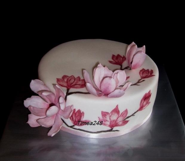 S magnóliami, torta, Narodeninové torty S magnóliami, torta, Narodeninové torty, timea248, 1