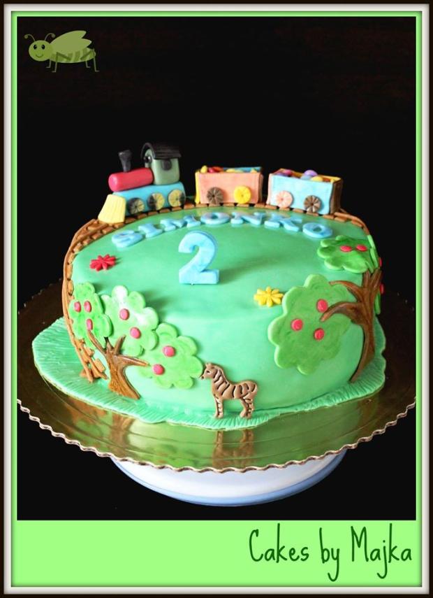 Vlacik torta, torta, Torty autíčka, vláčiky, Torty od Majky, 1