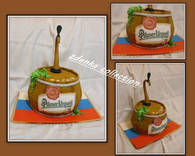 TORTA PIVNÝ SÚDOK, torta, Narodeninové torty, Zdenka.MI, 1