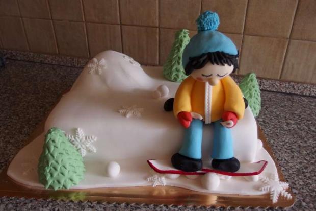Lyžiar, torta, Netradičné torty Lyžiar, torta, Netradičné torty, Janka.S, 1