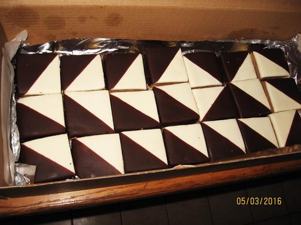 ořechové kostky, torta, Zákusky, zdenab., 1