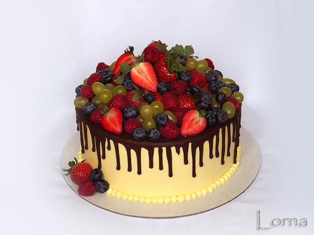 Fresh fruits, torta, Čokoládové torty, Lorna, 1