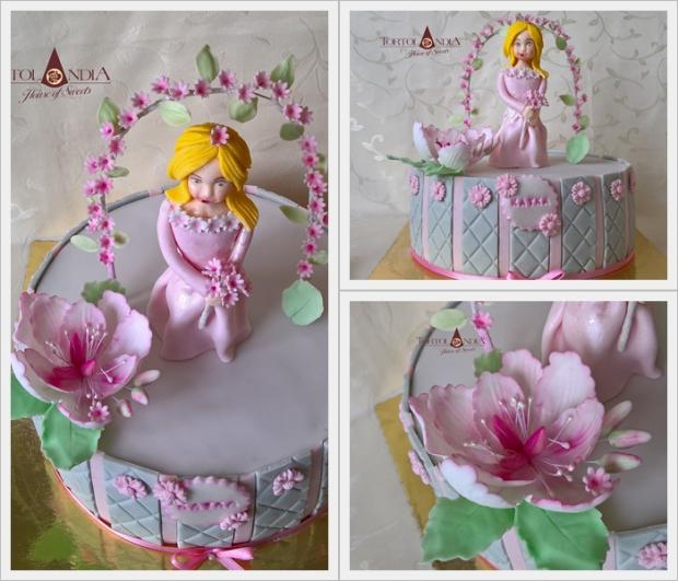 Princezná v ružovom, torta, Torty pre dievčatá Princezná v ružovom, torta, Torty pre dievčatá, Tortolandia.sk, 3