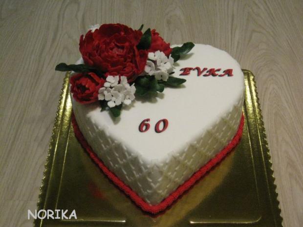 Srdiečko s pivonio, torta, Narodeninové torty Srdiečko s pivonio, torta, Narodeninové torty, norika, 1
